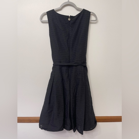 Tommy Hilfiger Black Illusion Strip Fit and Flare Dress - Picture 4 of 10